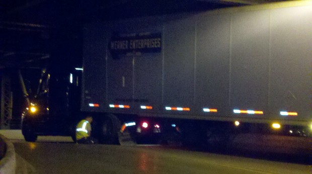 Truck stuck